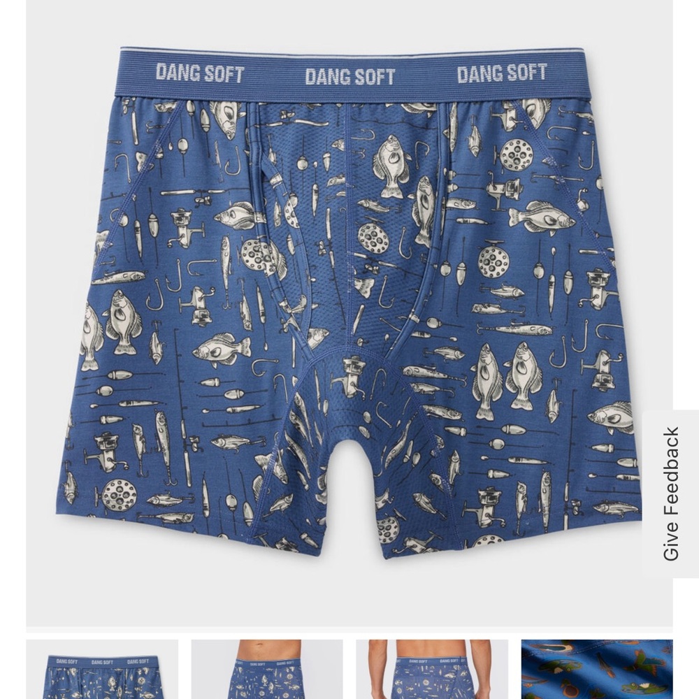 Men's Dang Soft Boxer Briefs Fish Lure